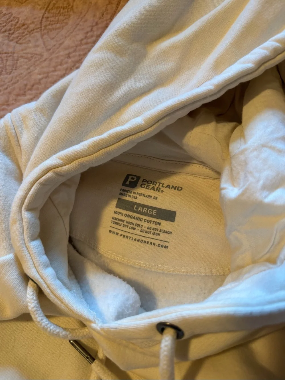 Portland Gear Cream Hoodie - Cherry Blossom Collection